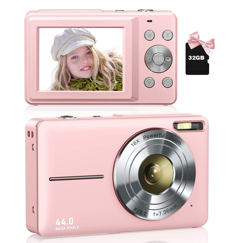 Digital Camera for Kids, 1080P 44MP Kids Camera